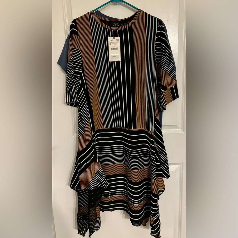 Striped Black and Gold Women's Top